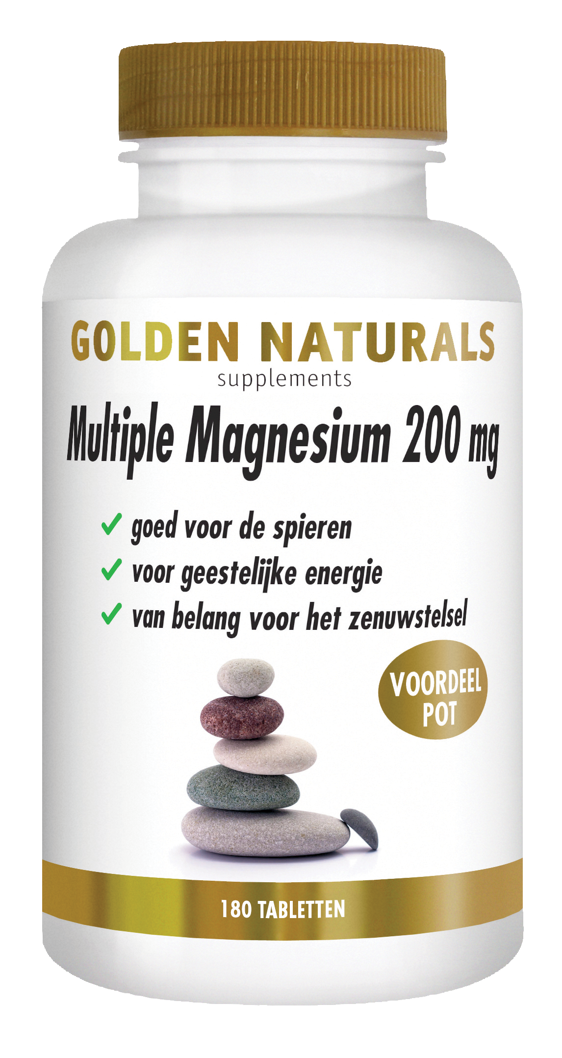 Golden Naturals Multiple magnesium 200mg 180.00 Tabletten