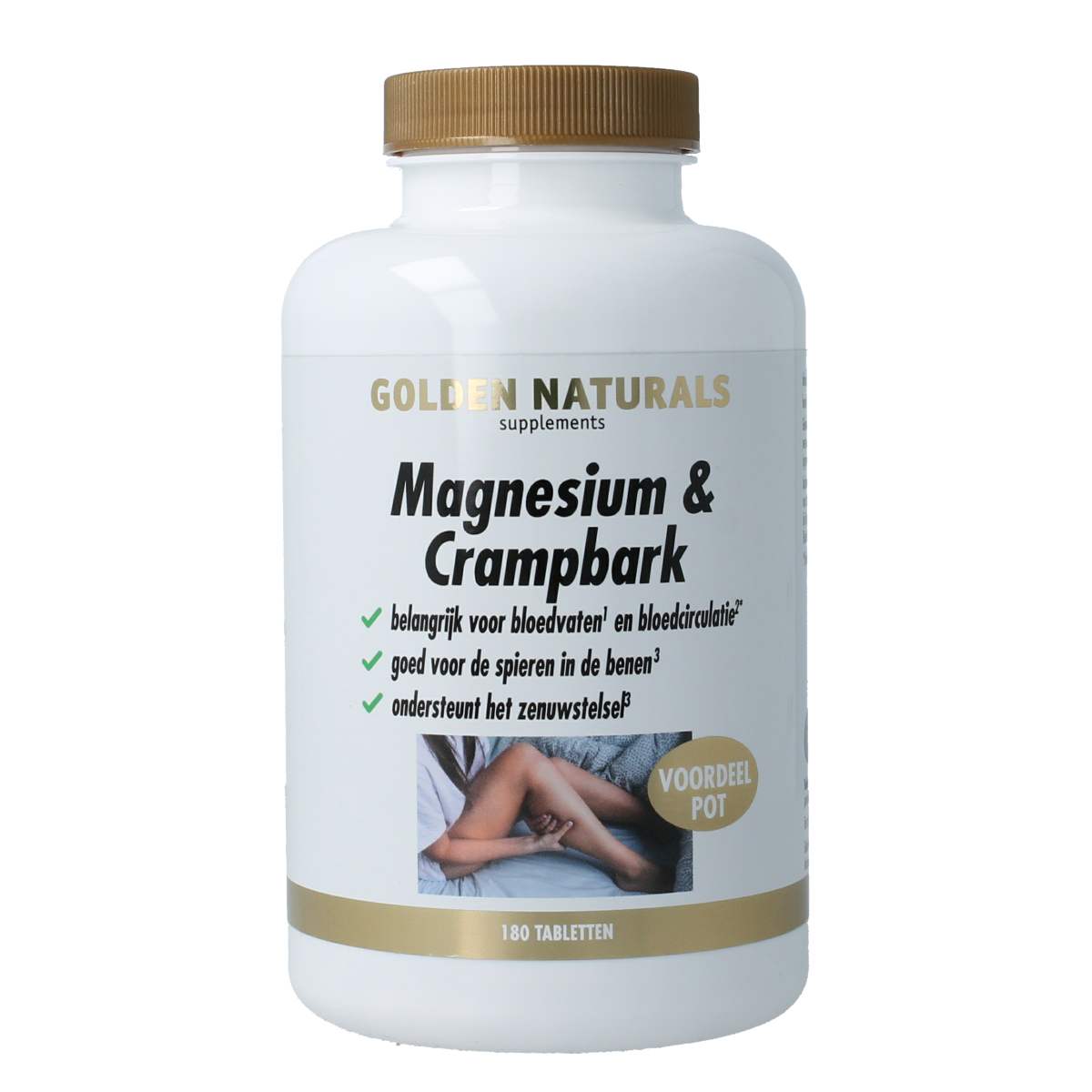 Golden Naturals Magnesium & crampbark 180.00 Tabletten