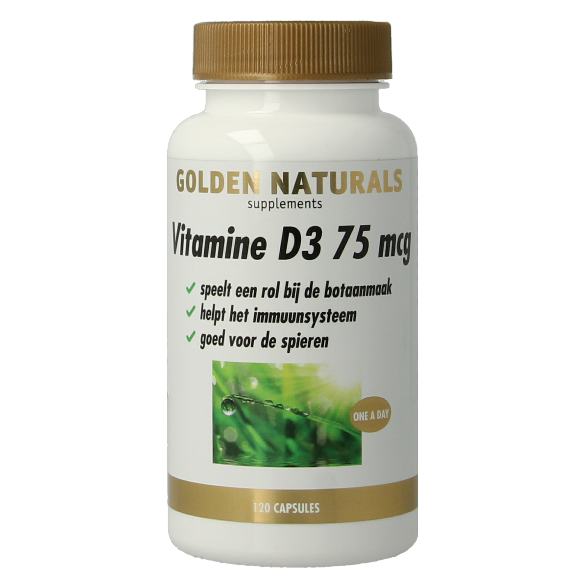 Golden Naturals Vitamine D3 75mcg 120.00 Softgels