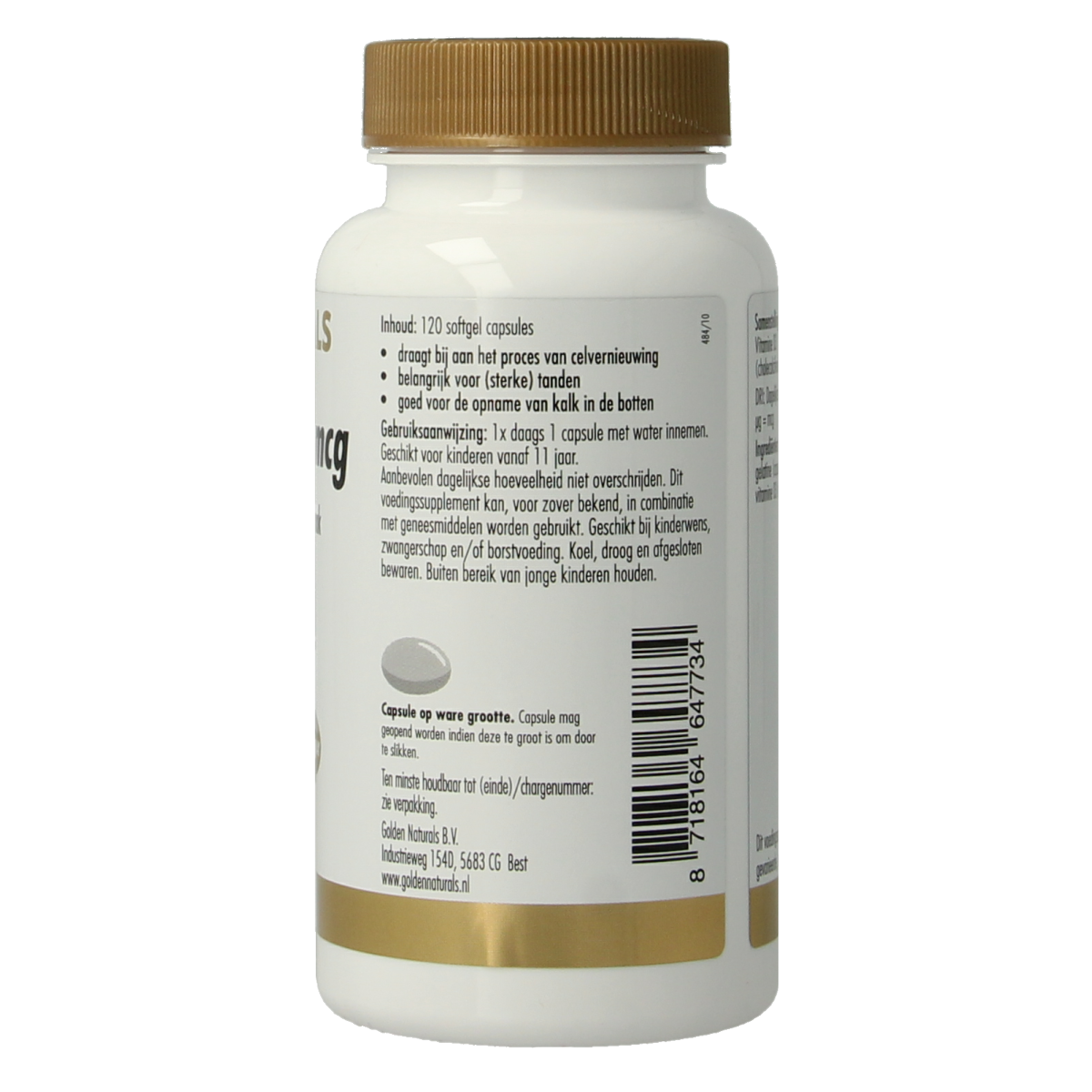 Golden Naturals Vitamine D3 75mcg 120.00 Softgels