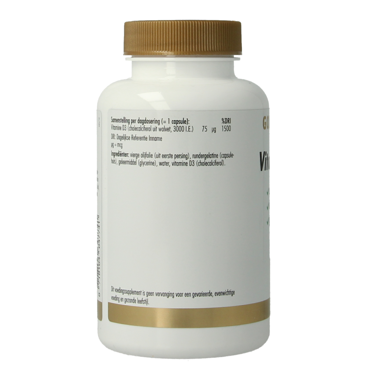 Golden Naturals Vitamine D3 75mcg 360.00 Capsules