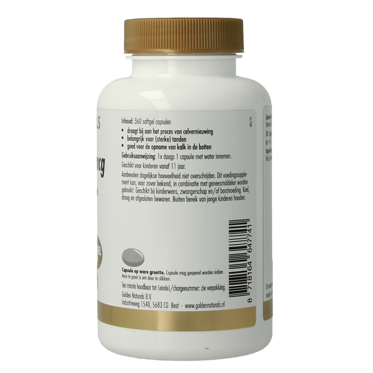 Golden Naturals Vitamine D3 75mcg 360.00 Capsules