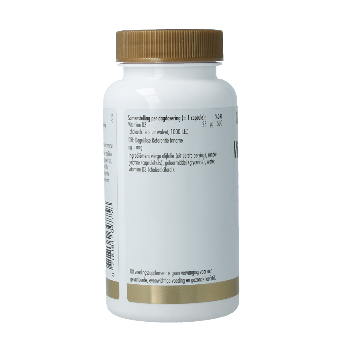 Golden Naturals Vitamine D3 25mcg 120.00 Capsules