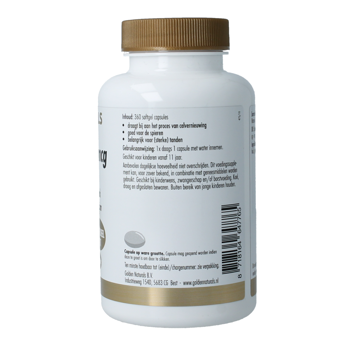 Golden Naturals Vitamine D3 25mcg 360.00 Capsules
