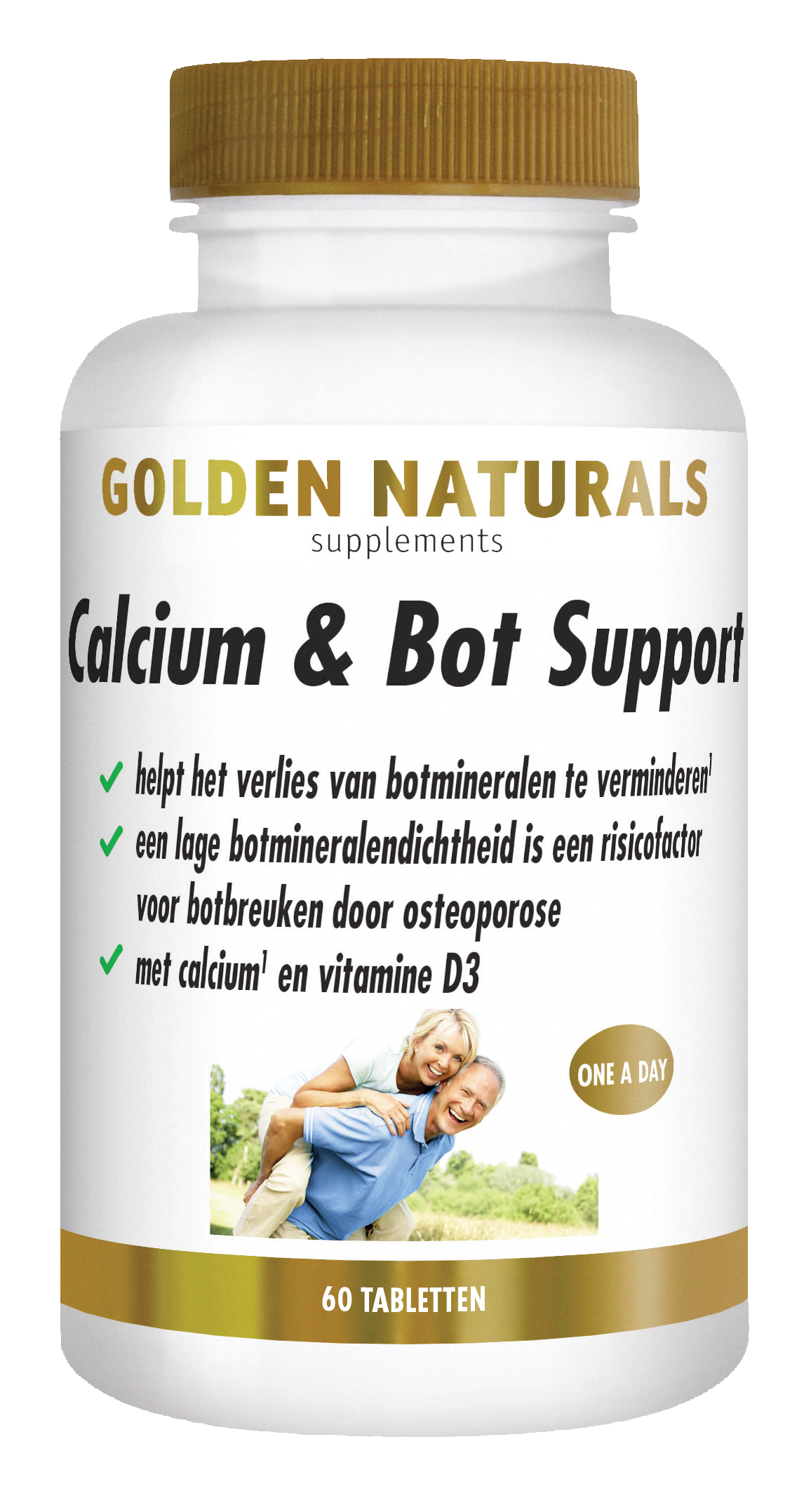 Golden Naturals Calcium & bot support 60.00 Tabletten