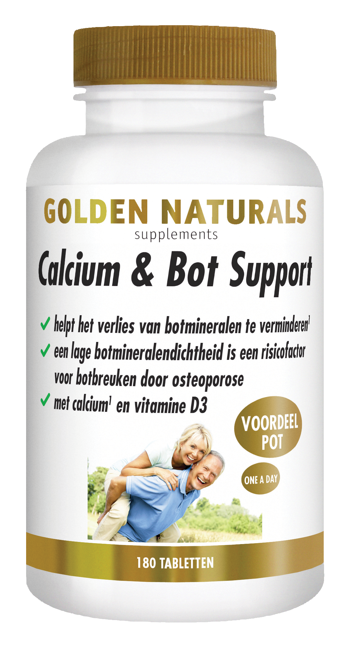 Golden Naturals Calcium & bot support 180.00 Tabletten