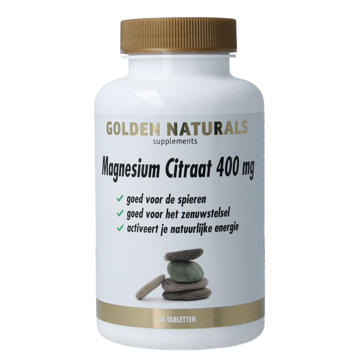 Golden Naturals Magnesium citraat 400mg 60.00 Tabletten