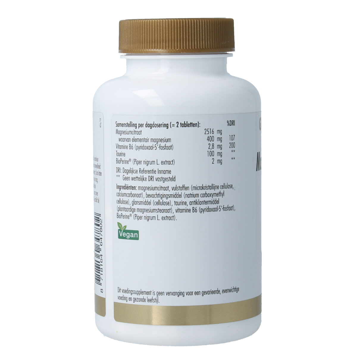 Golden Naturals Magnesium citraat 400mg 60.00 Tabletten