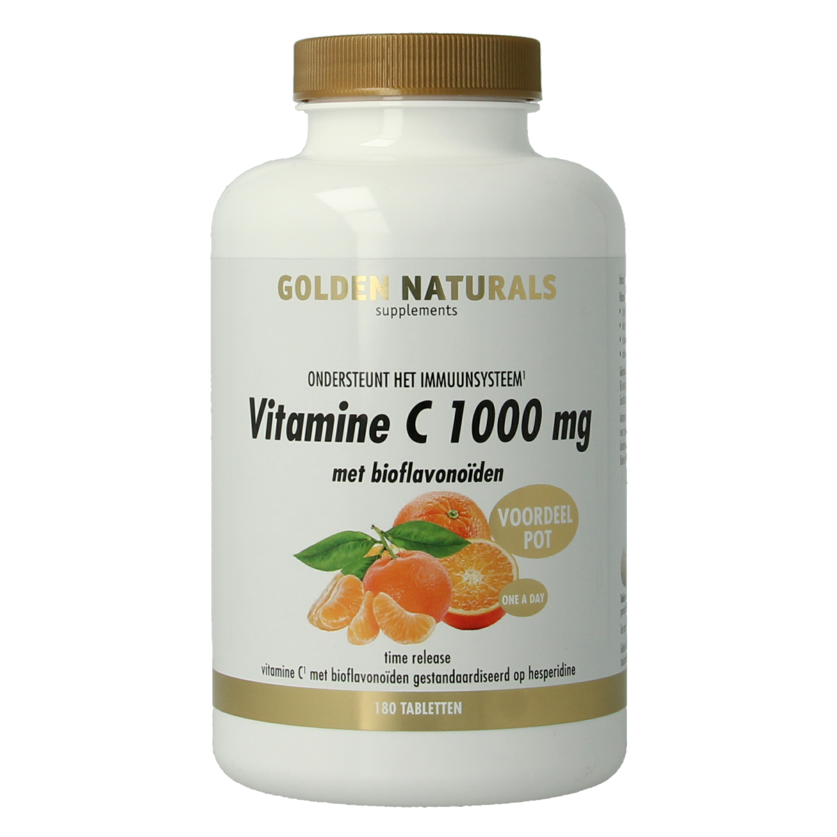 Golden Naturals Vitamine C 1000 bioflavonoiden 180.00 Tabletten