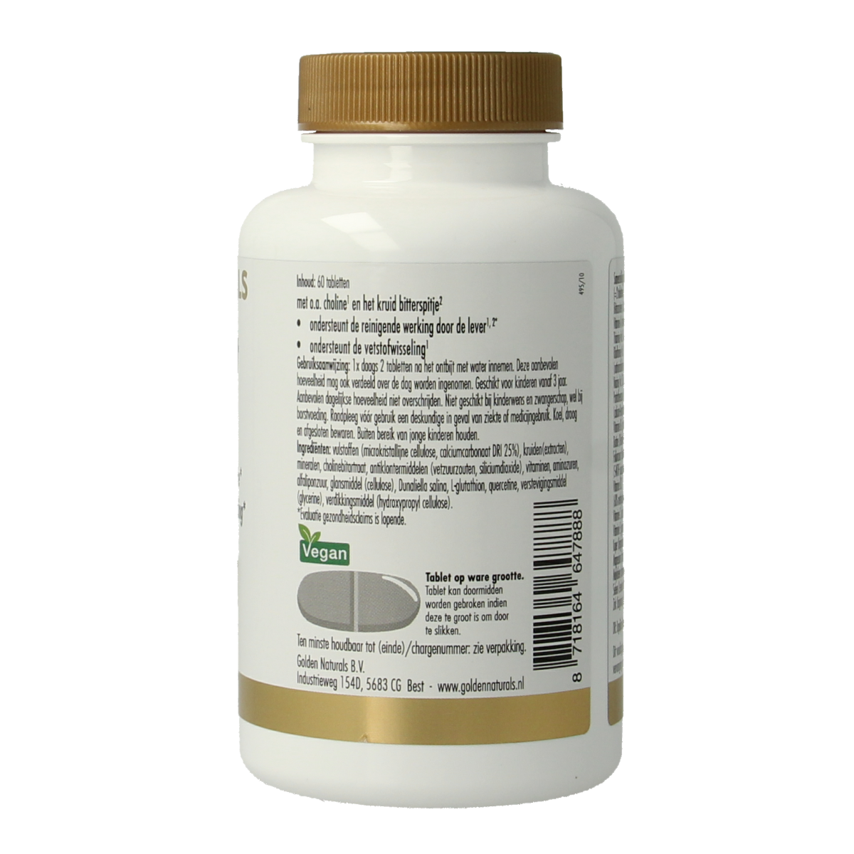 Golden Naturals Lever support 60.00 Tabletten
