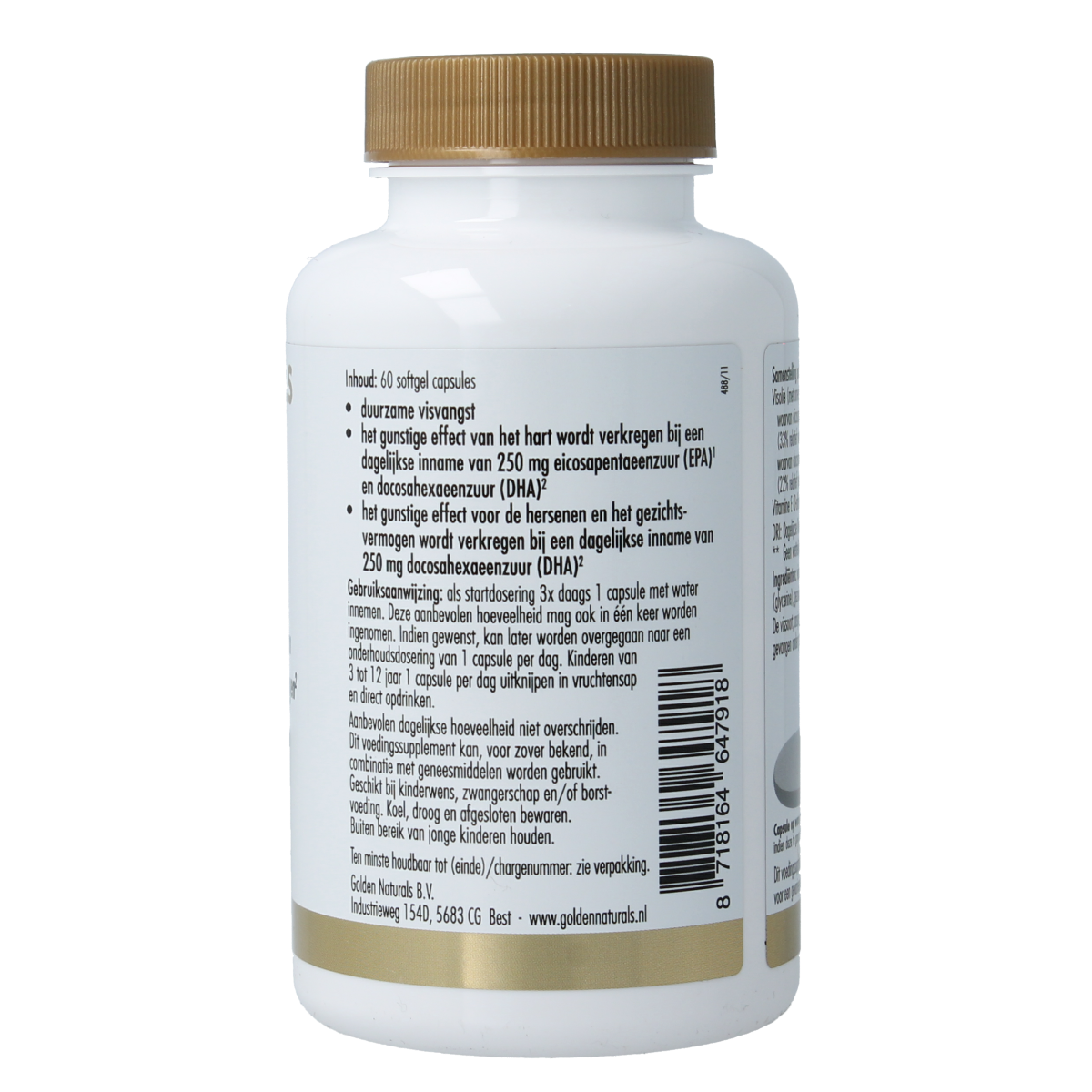 Golden Naturals Visolie 33% EPA 22% DHA 60.00 Softgels
