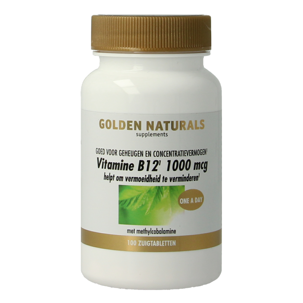 Golden Naturals Vitamine B12 1000mcg vegan 100.00 Zuigtabletten