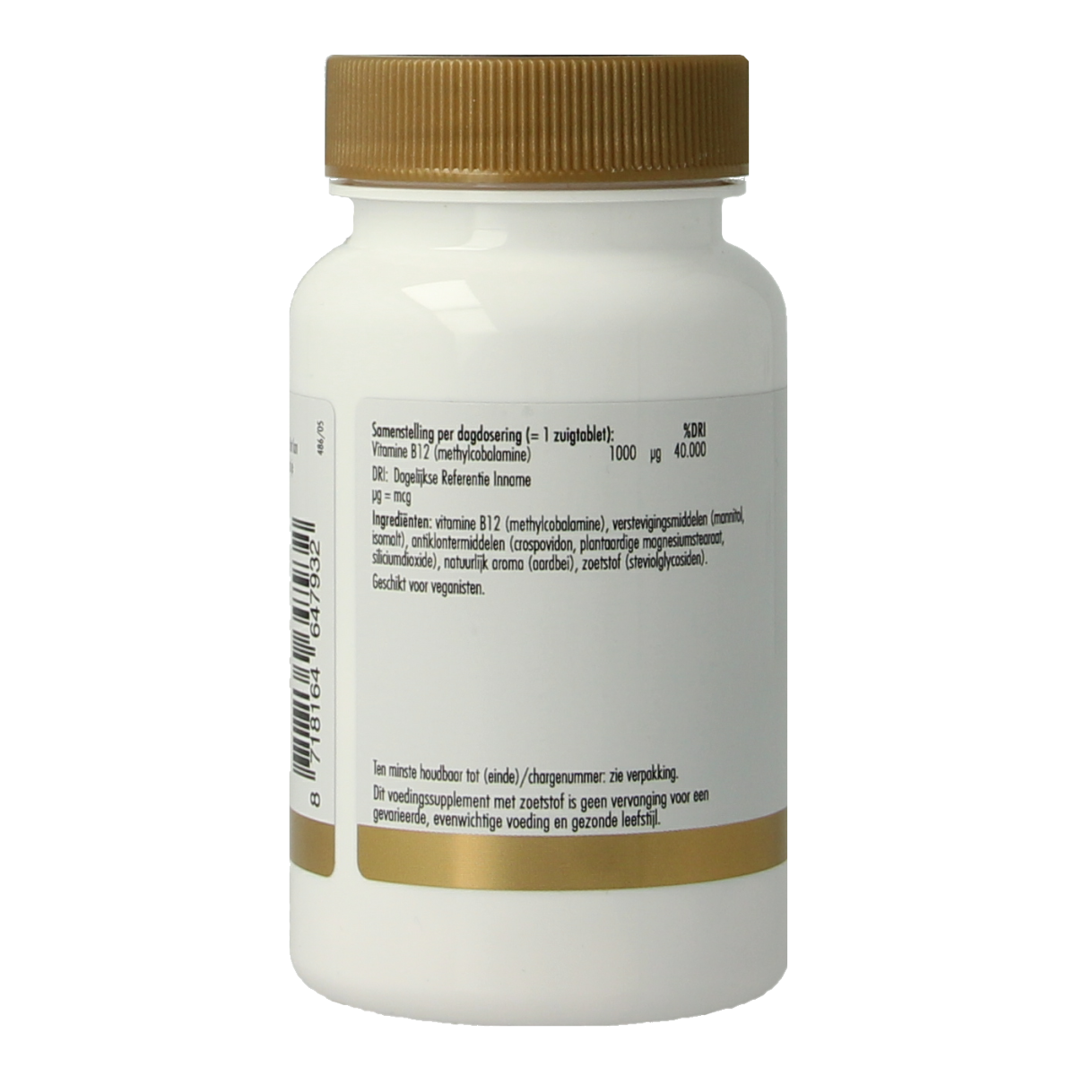 Golden Naturals Vitamine B12 1000mcg vegan 100.00 Zuigtabletten