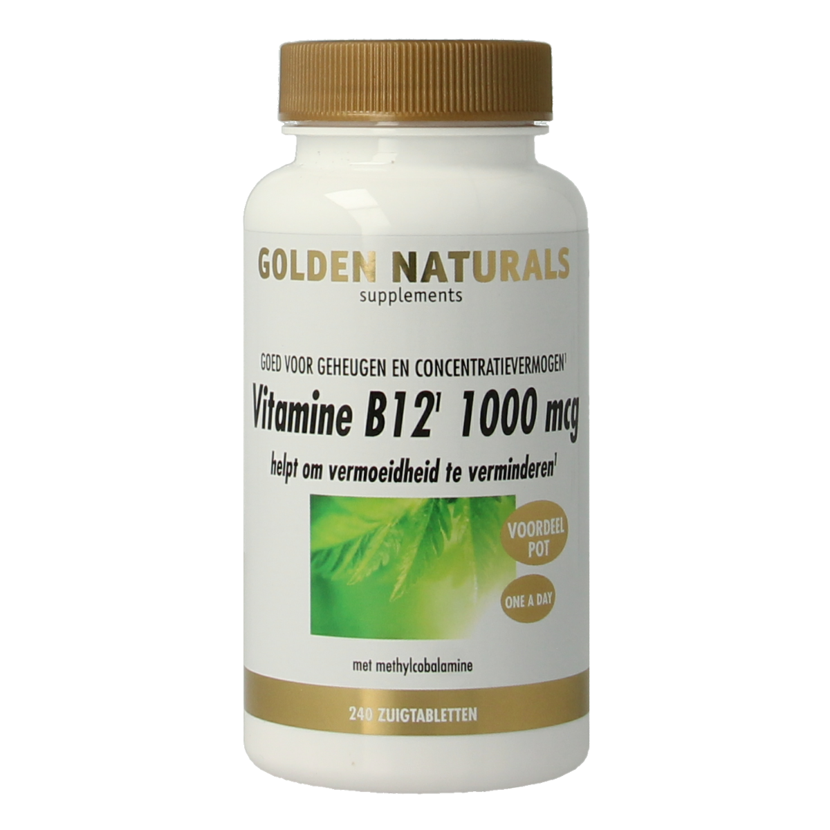 Golden Naturals Vitamine B12 1000mcg vegan 240.00 Zuigtabletten