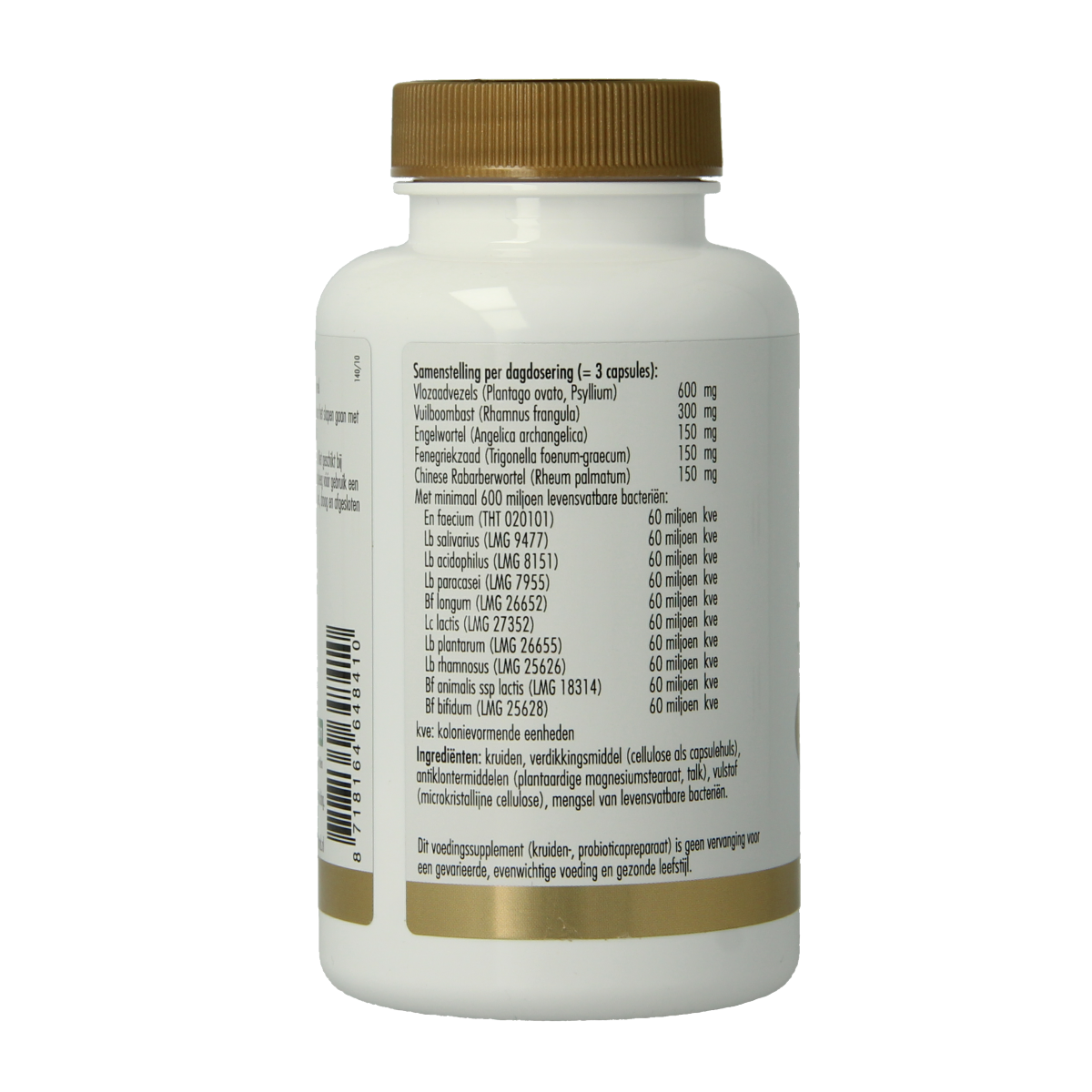 Golden Naturals Stoelgang support 60.00 Capsules