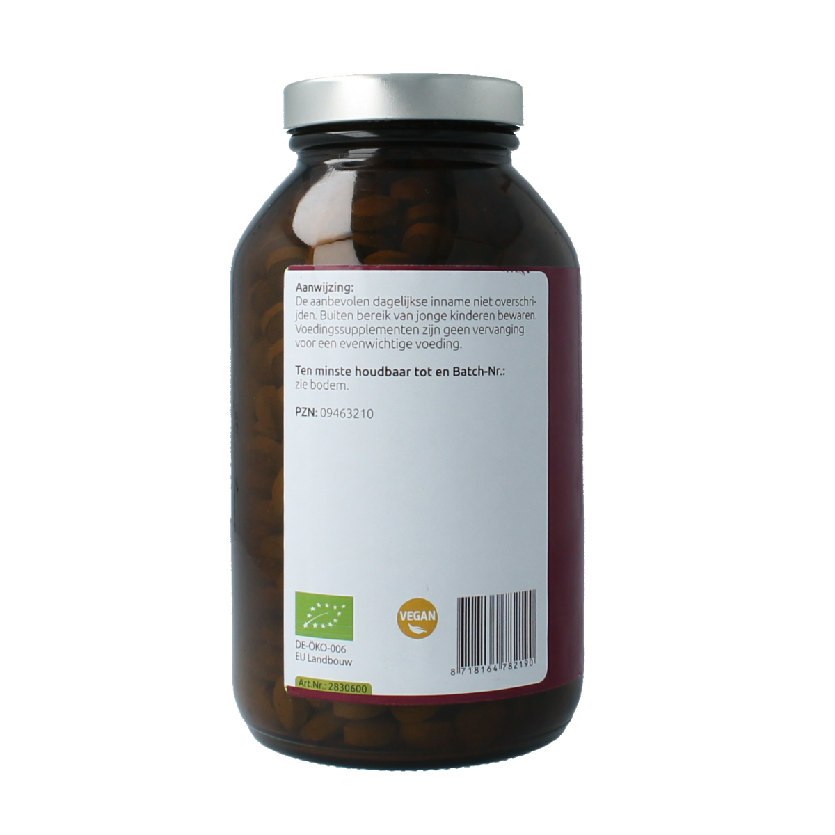 Hanoju Tarwegras glas flacon bio 600.00 Tabletten