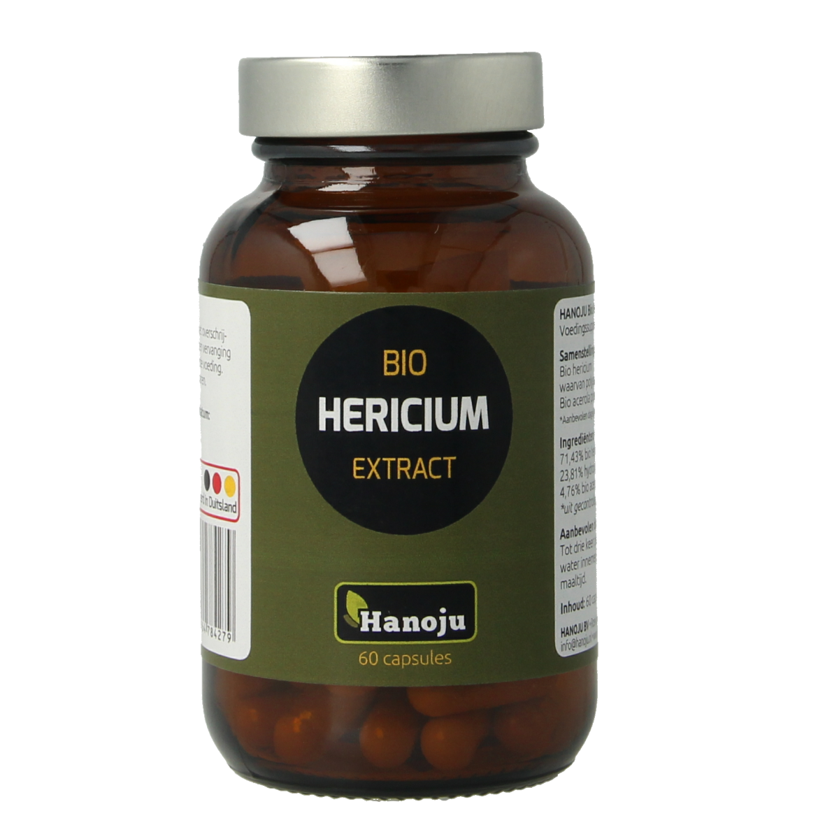 Hanoju Hericium extract bio 60.00 Vegetarische capsules