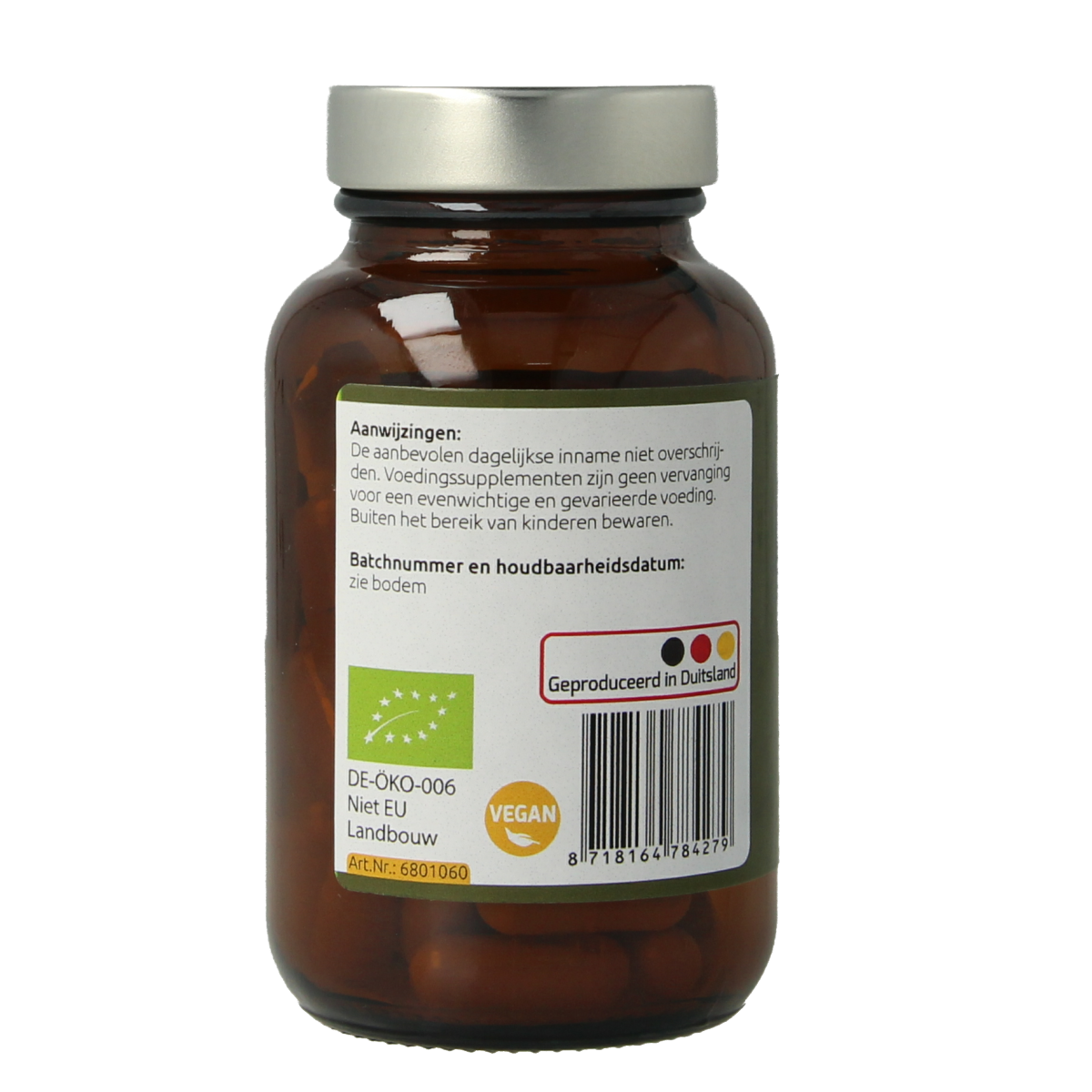 Hanoju Hericium extract bio 60.00 Vegetarische capsules