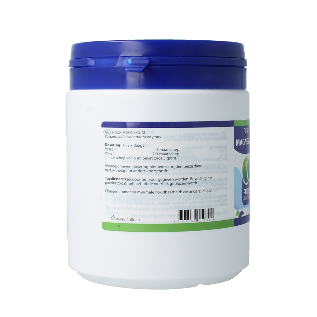 Puur Magnesium paard / pony 500.00 Gram