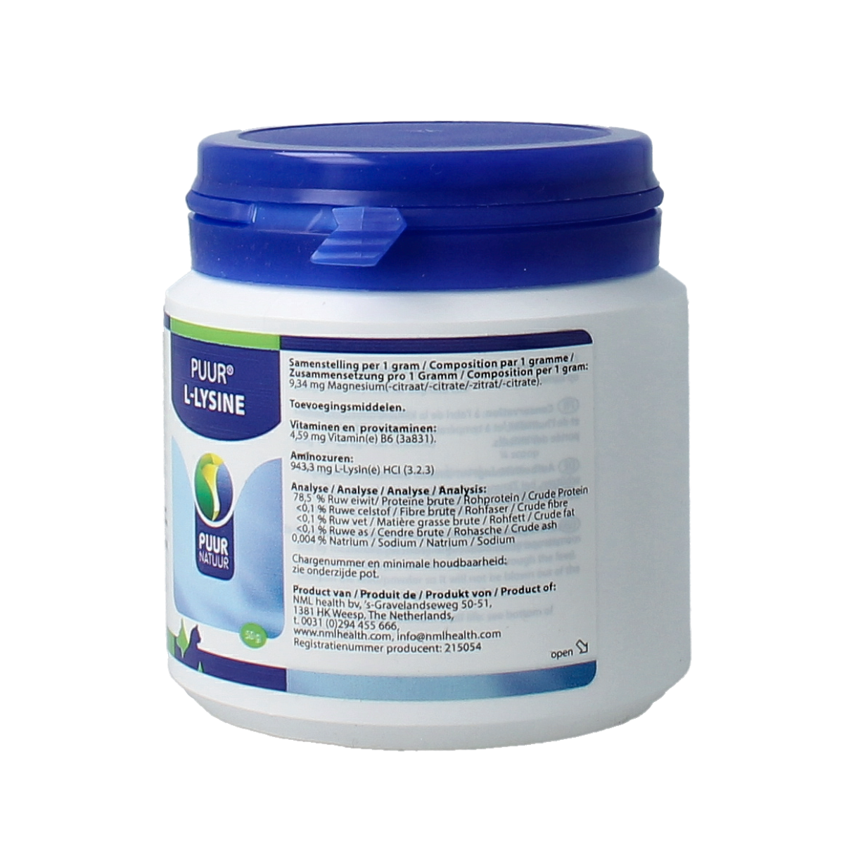 Puur L Lysine hond/kat 50.00 Gram