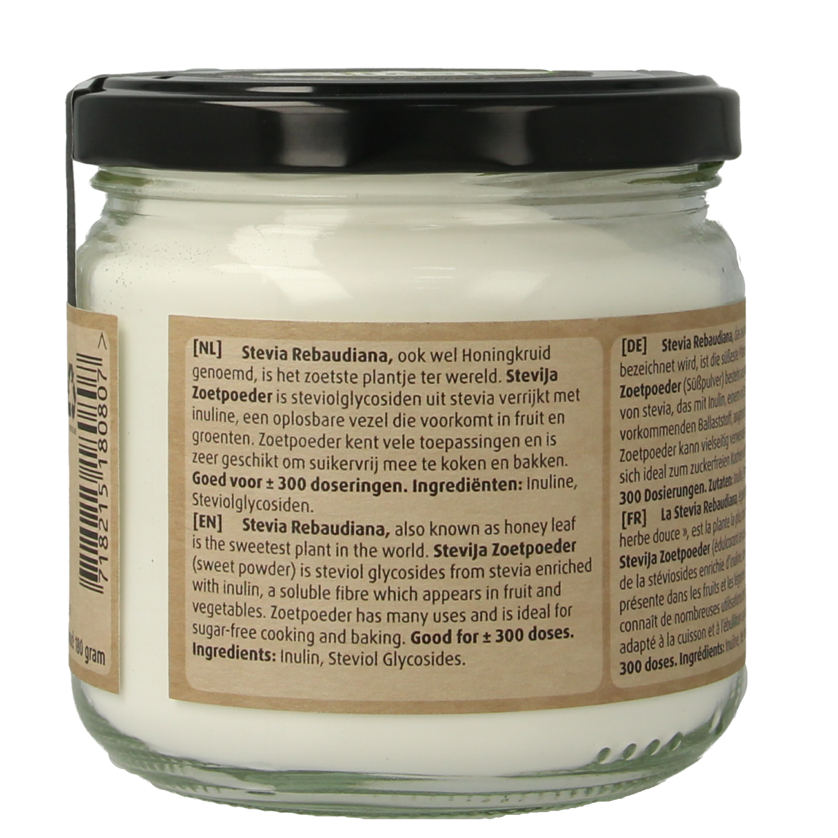 SteviJa Zoetpoeder - pot stevia 180.00 Gram