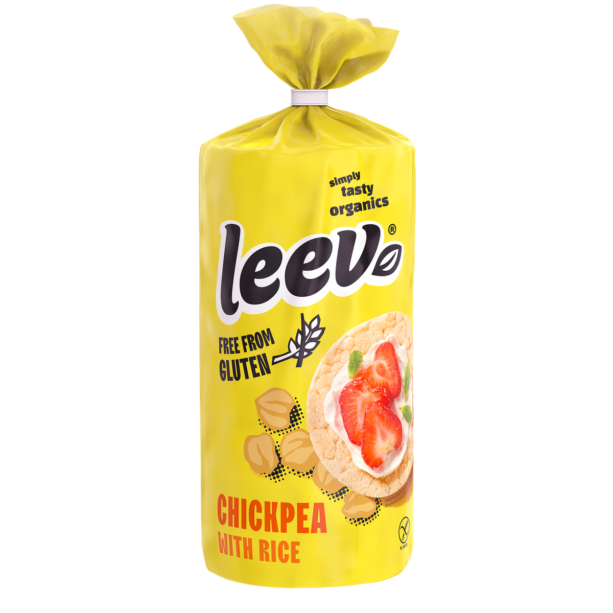 Leev Kikkererwten wafels glutenvrij bio 100.00 Gram