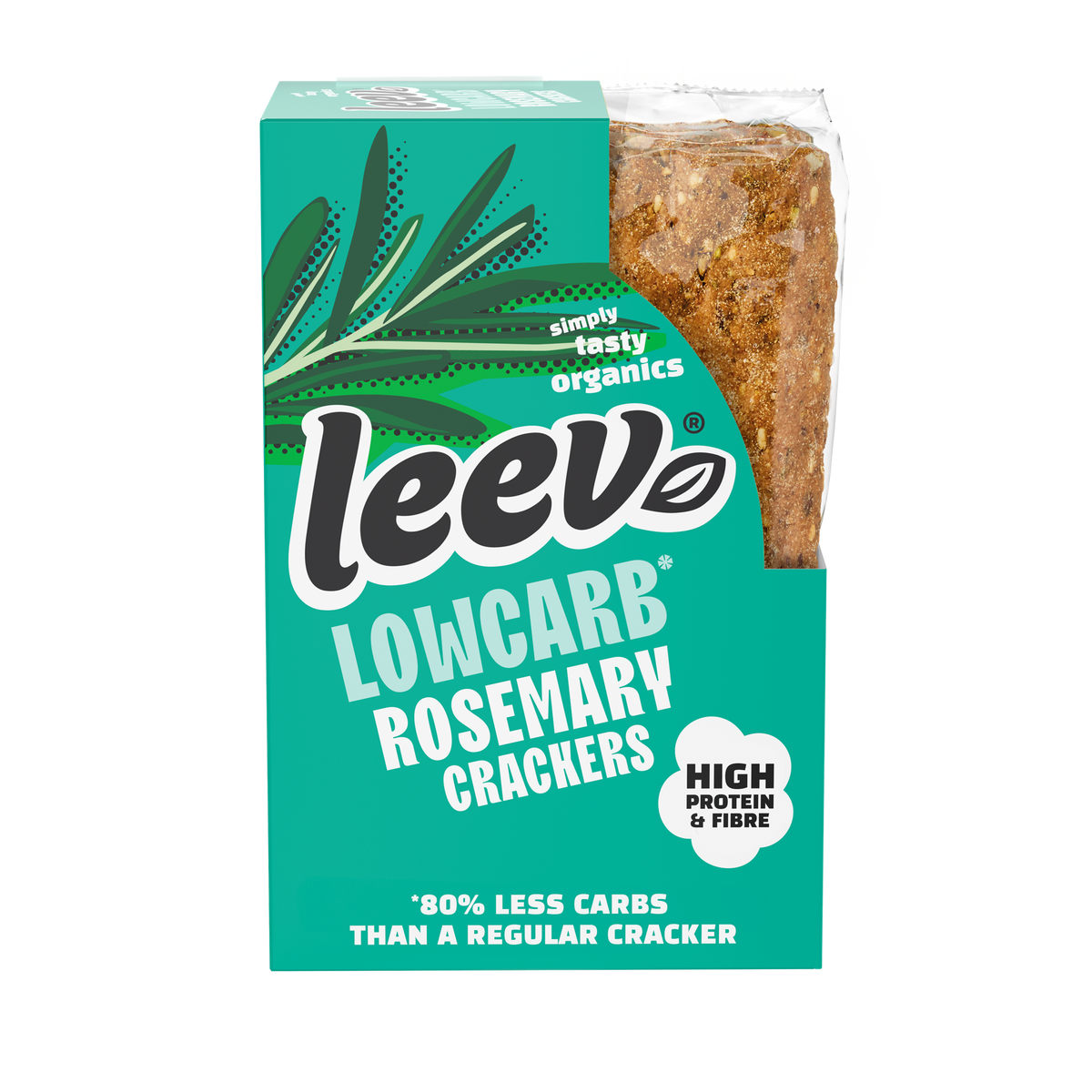 Leev Bio qrackers rosemary seasalt 3 x 2 stuks 6.00 Stuks