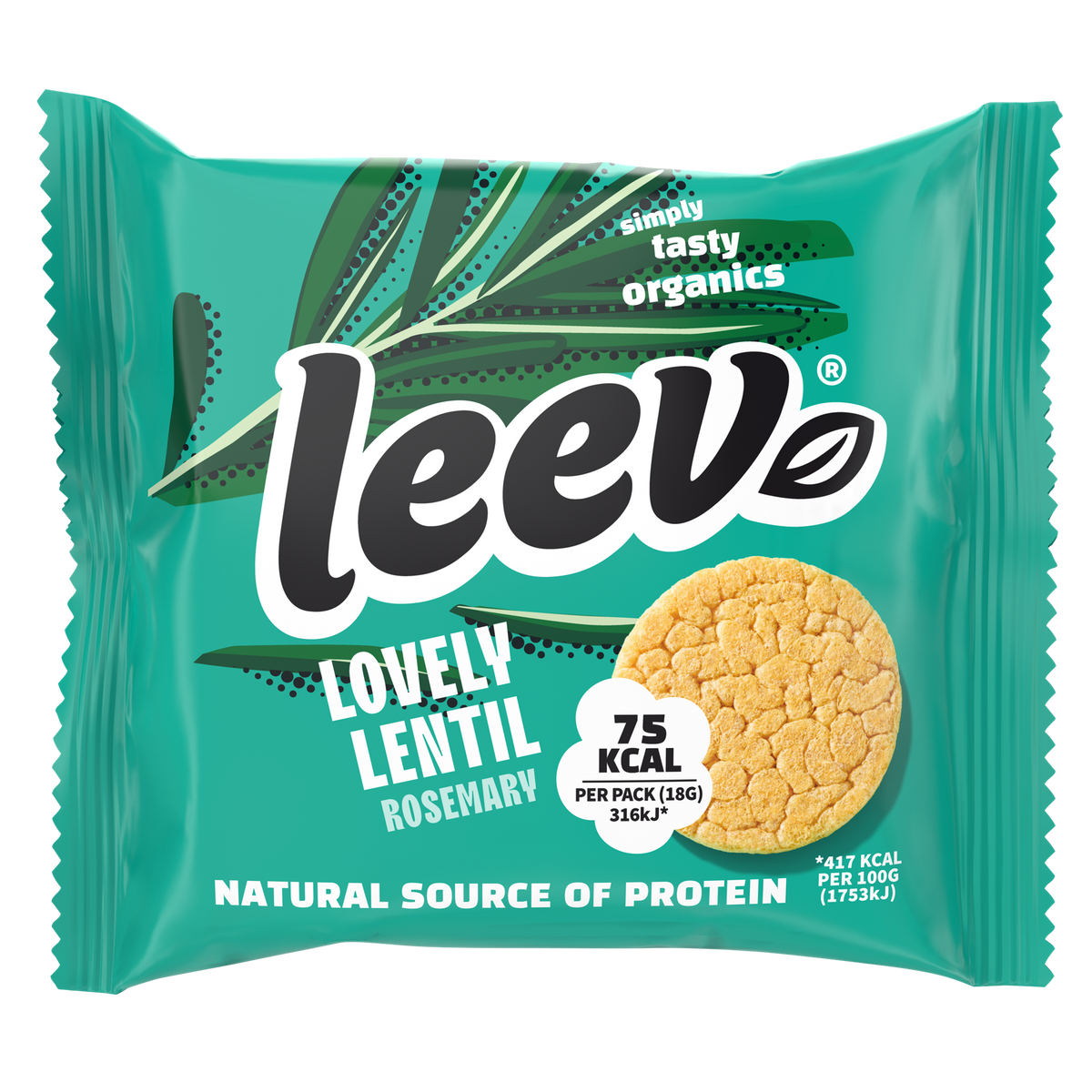 Leev Lovely lentil cakes rosemary bio 18.00 Gram