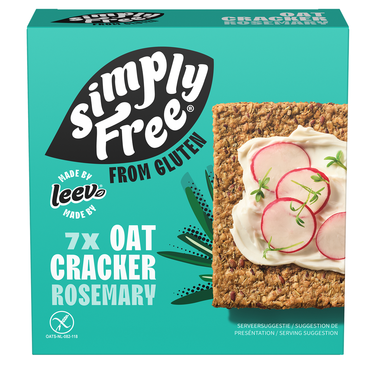 Leev Havercracker rozemarijn free from gluten bio 100.00 Gram