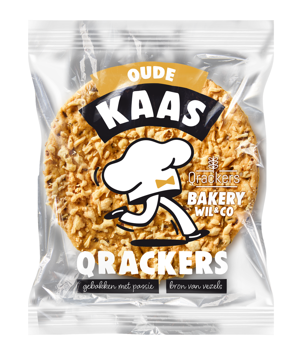 Leev Qrackers oude kaas bio 46.00 Gram