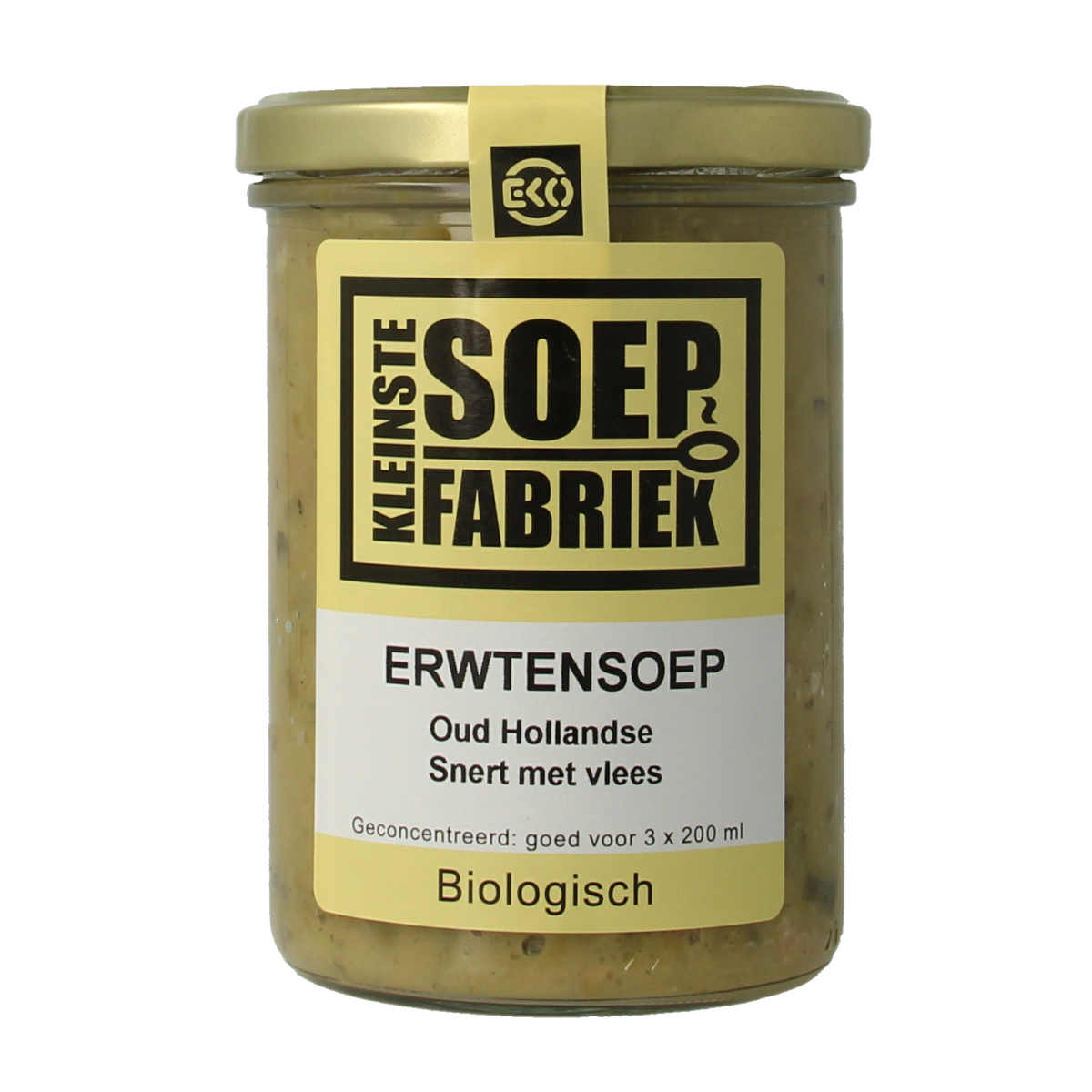 Kleinstesoepfabriek Erwtensoep/snert met vlees bio 400.00 Milliliter