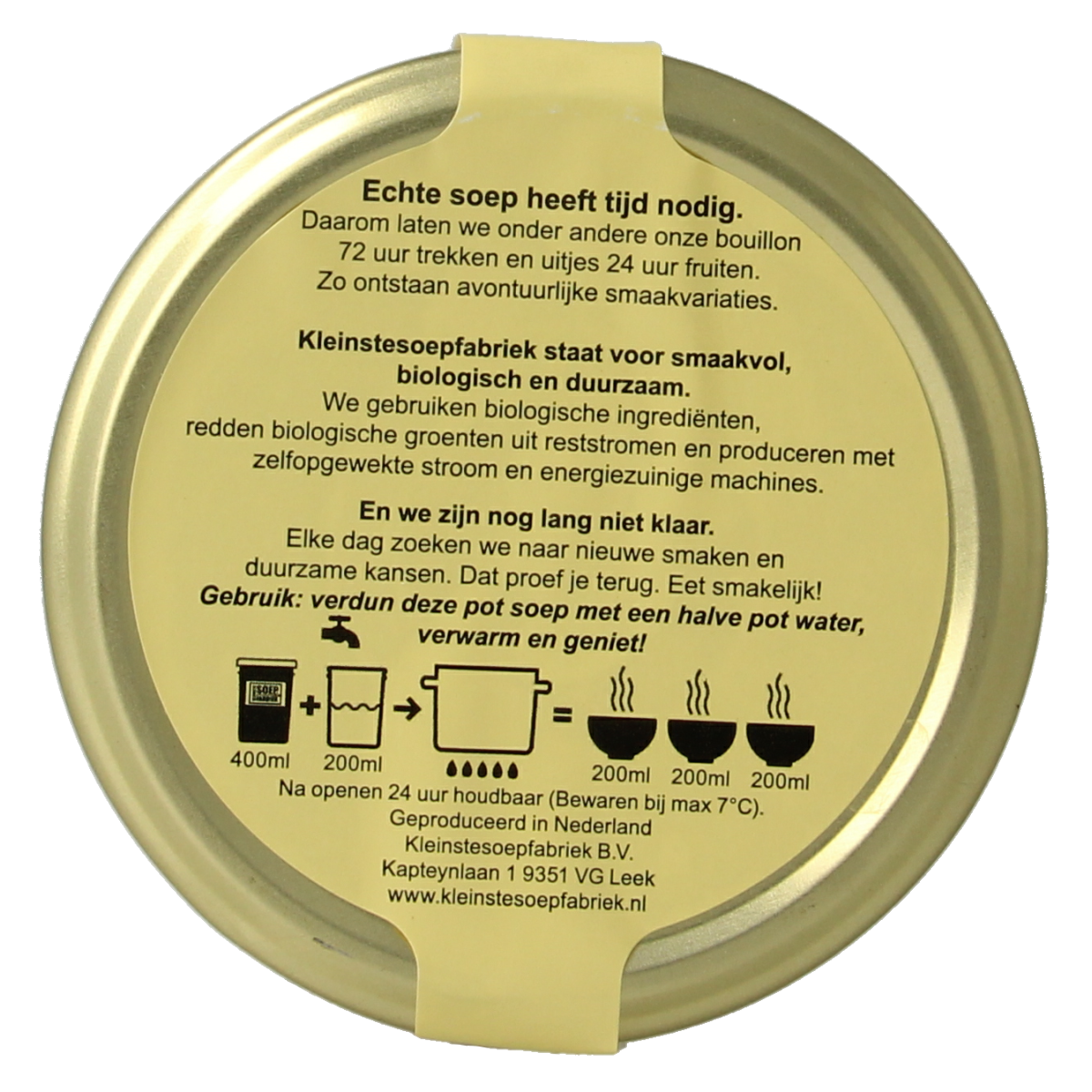 Kleinstesoepfabriek Goulash soep bio 400.00 Milliliter