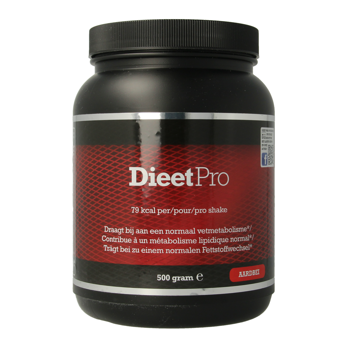 Dieet Pro Aardbei 500.00 Gram