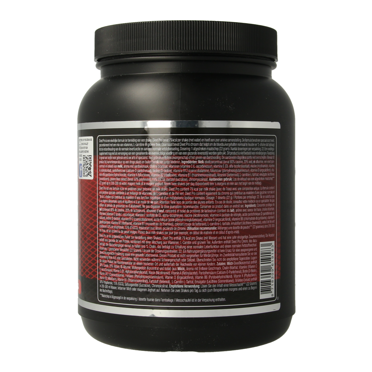 Dieet Pro Aardbei 500.00 Gram