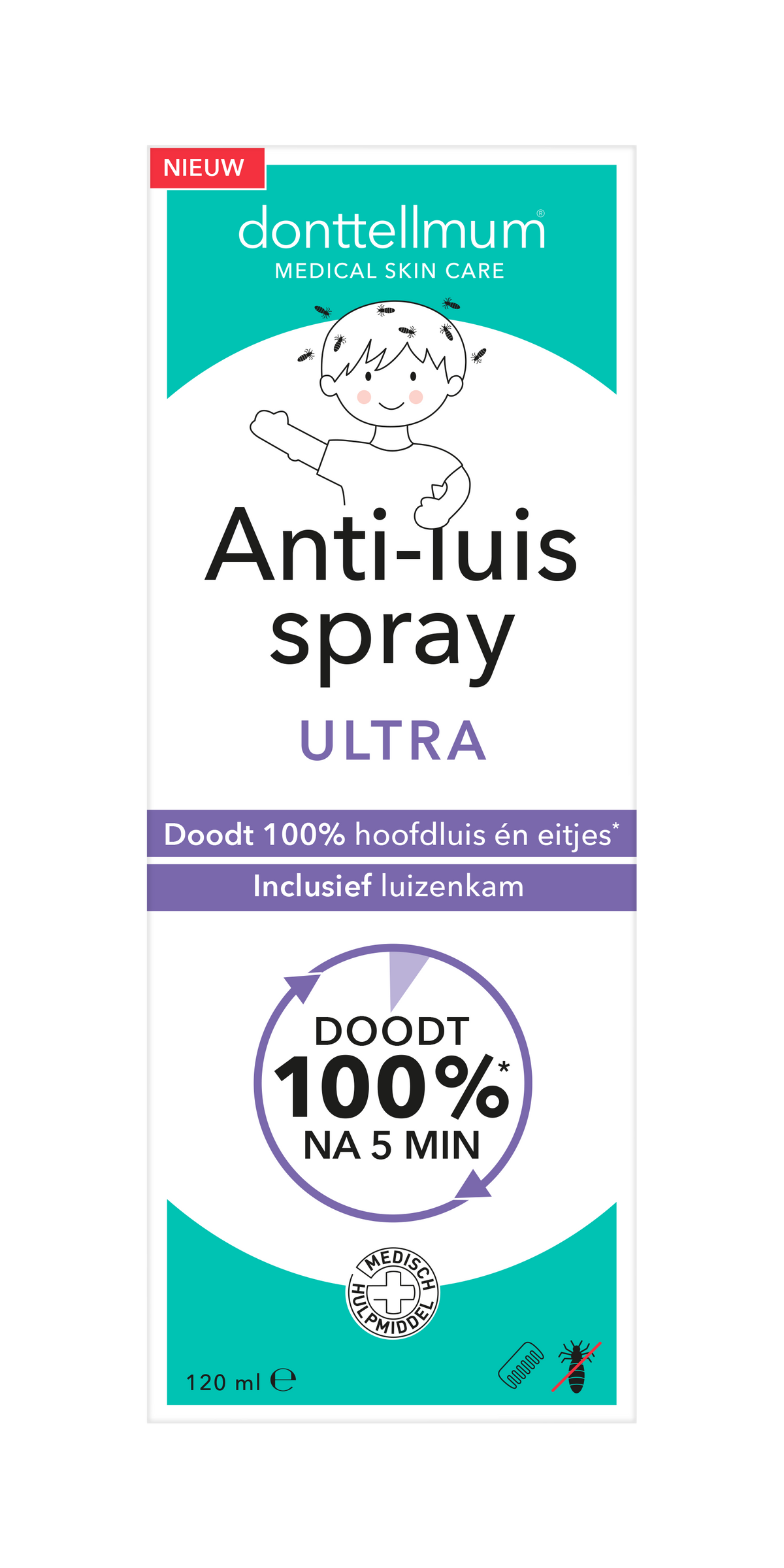 Donttellmum Anti luis spray ultra 120.00 Milliliter