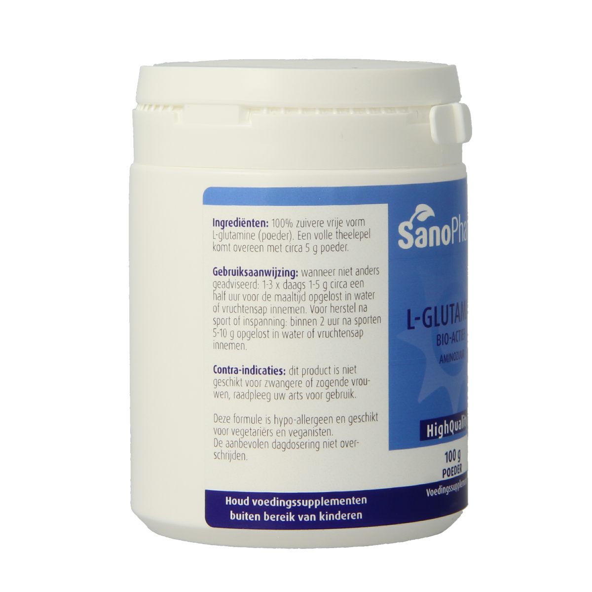 SanoPharm L-Glutamine  100.00 Gram