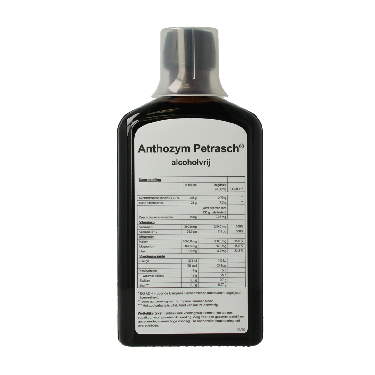 Petrasch Anthozym alcoholvrij 495.00 Milliliter