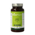 SanoPharm IJzer 10mg wholefood 30.00 Capsules