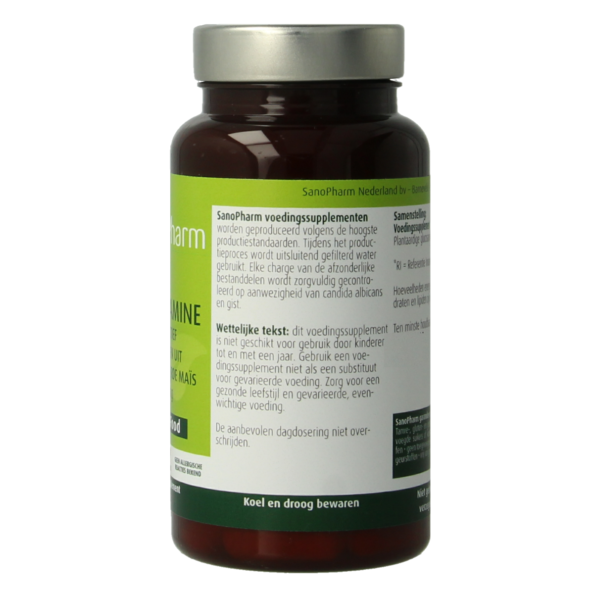 SanoPharm Glucosamine 750mg vegan 60.00 Capsules