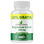 Livinggreens Magnesium citraat 400mg voordeelverpakking 320.00 Tabletten