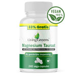 Livinggreens Magnesium tauraat + vitamine B6 voordeelverpakking 240.00 Vegetarische capsules