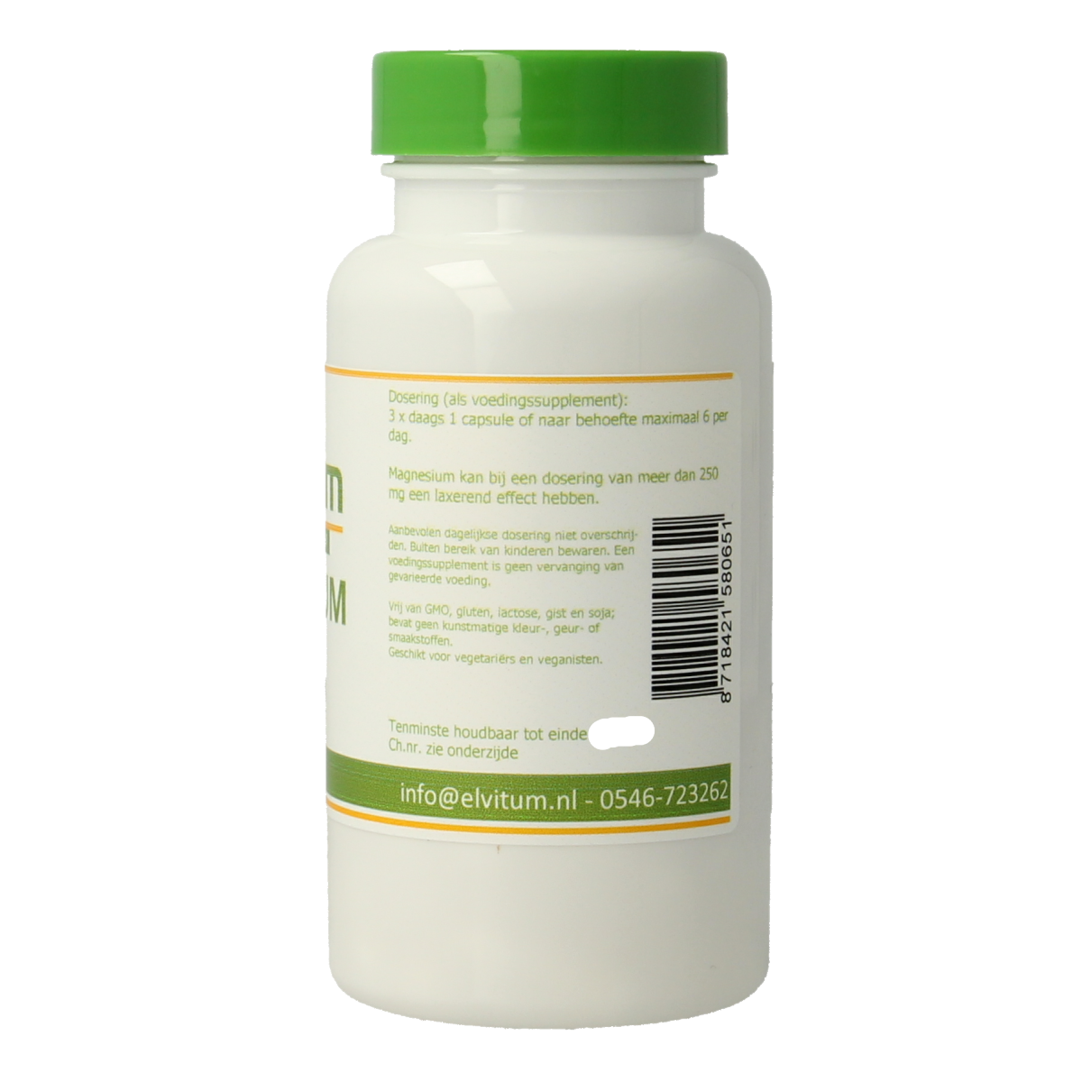 Elvitum  Magnesium citraat 90.00 Vegetarische capsules