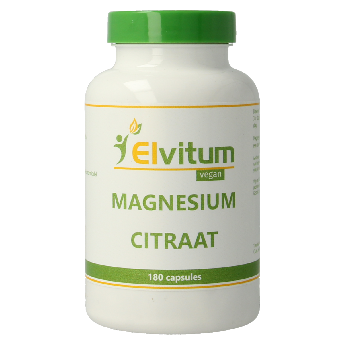 Elvitum  Magnesium citraat 180.00 Vegetarische capsules