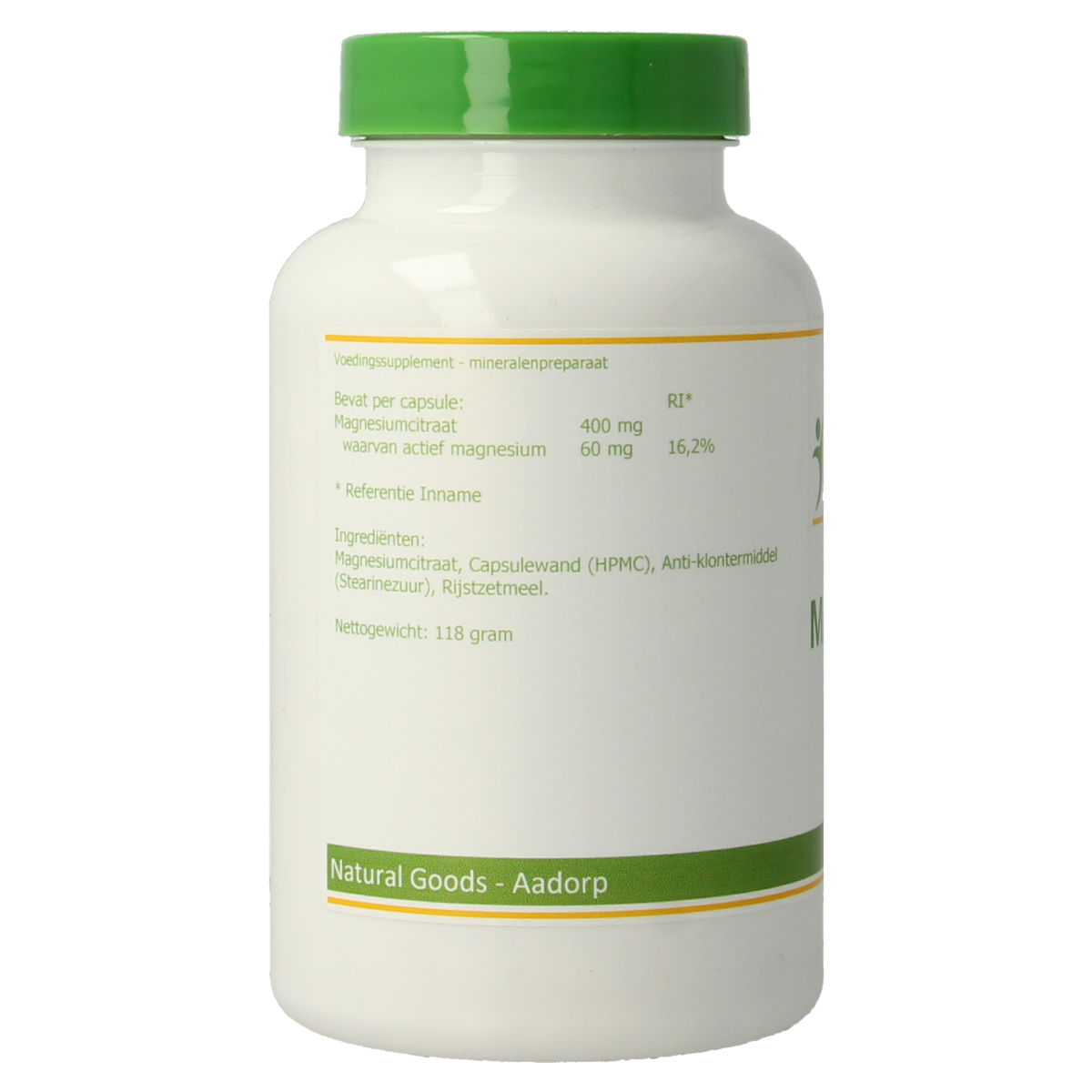 Elvitum  Magnesium citraat 180.00 Vegetarische capsules