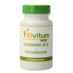 Elvitum  Vitamine B12 1000mcg + foliumzuur 90 Zuigtabletten