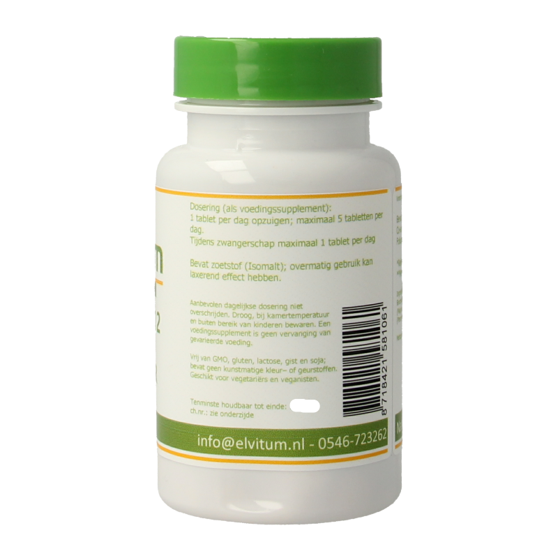Elvitum  Vitamine B12 1000mcg + foliumzuur 90 Zuigtabletten