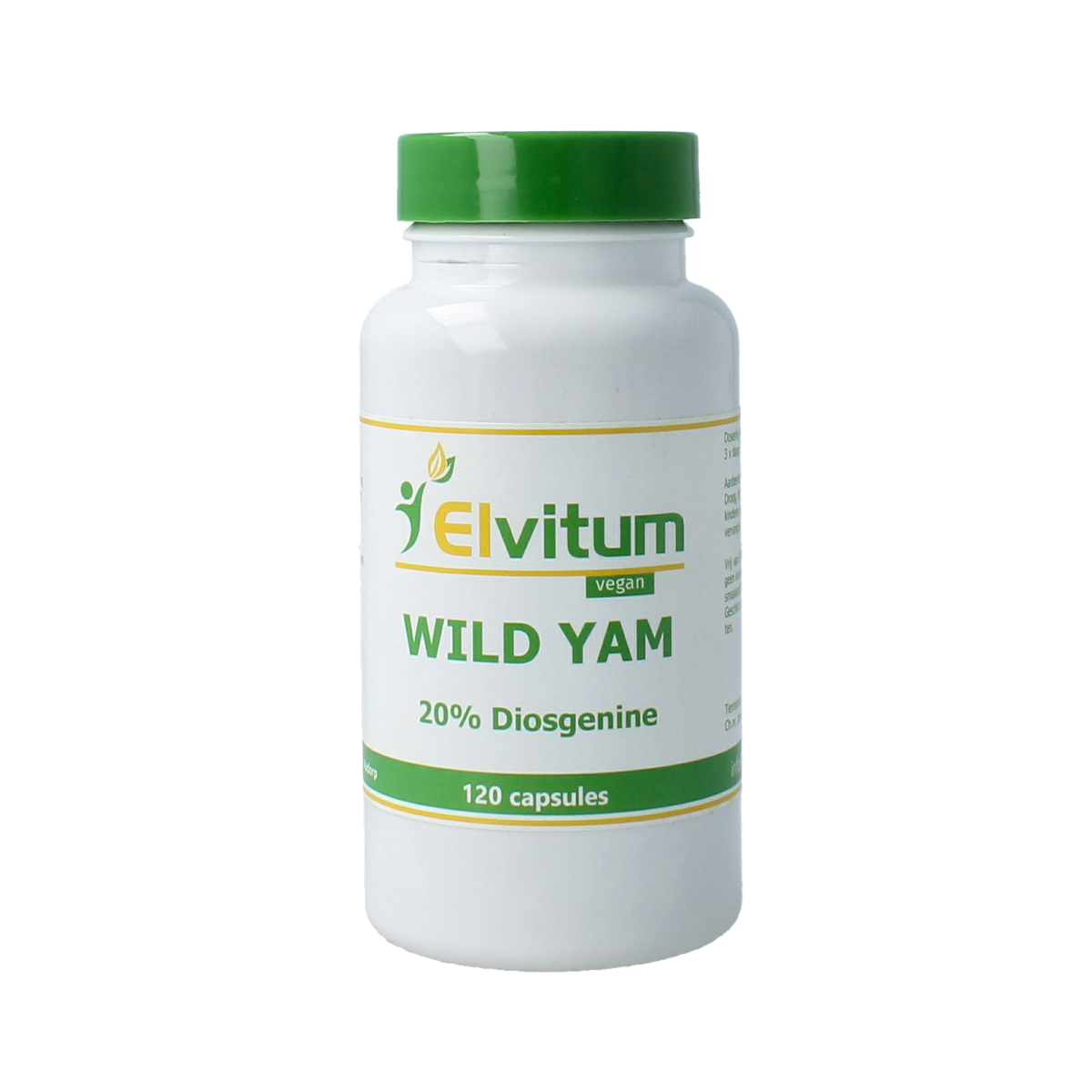 Elvitum  Wild yam 100mg 20% diosgenine 120.00 Vegetarische capsules