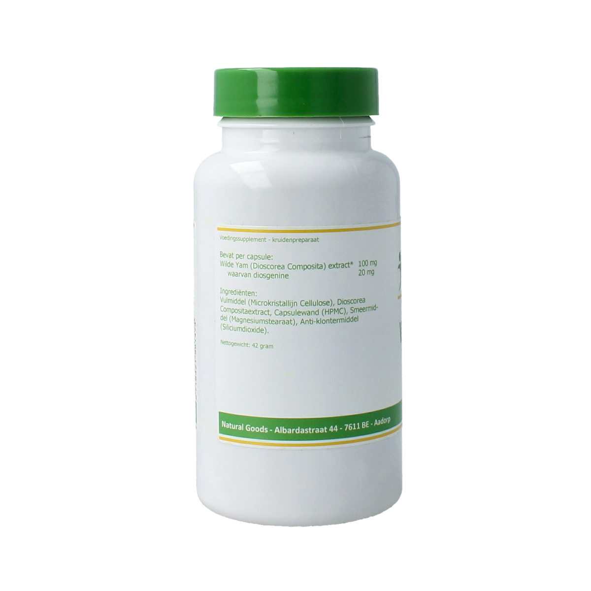 Elvitum  Wild yam 100mg 20% diosgenine 120.00 Vegetarische capsules