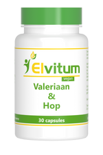 Elvitum  Valeriaan en hop extract 30 Capsules