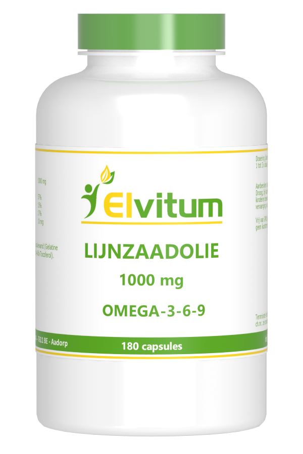 Elvitum  Lijnzaadolie omega 3 6 9 180.00 Capsules